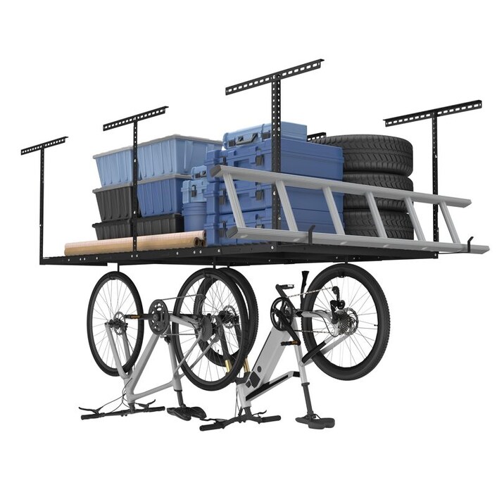 GR48-H Hooks 4' x 8' Overhead Garage Storage Rack | FLEXIMOUNTS